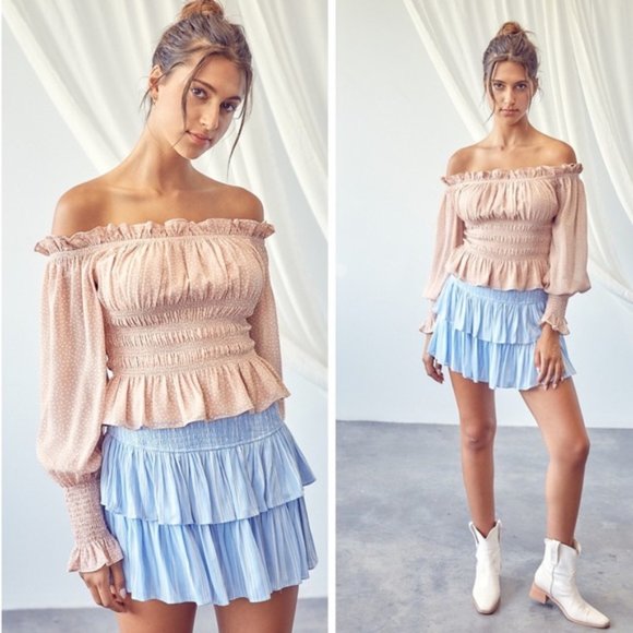 Tops - Charming Ruffle Off Shoulder Top